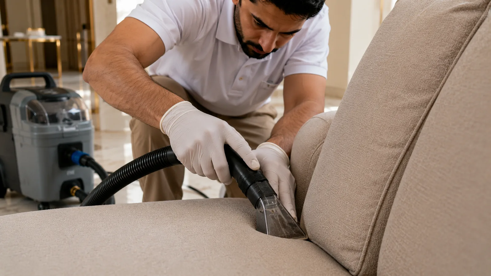 تنظيف الكنب والمفروشات